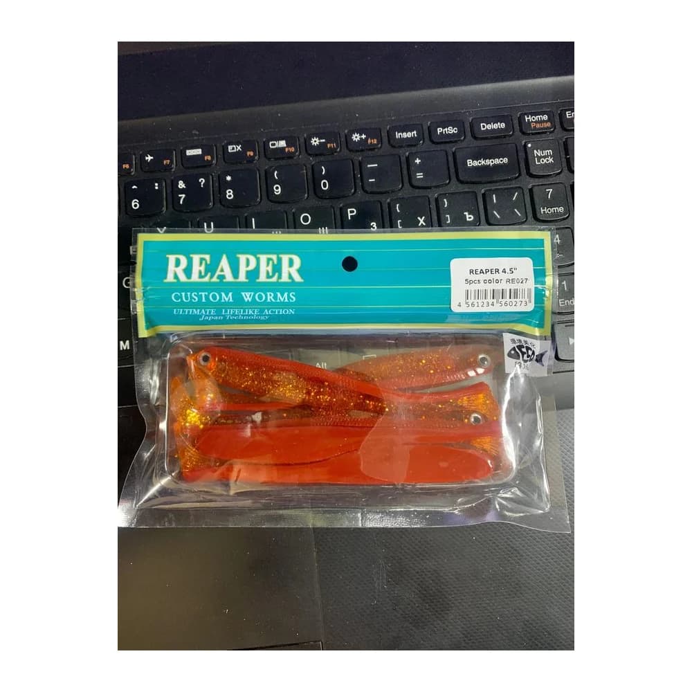 Мягкие приманки REAPER CUSTOM WORMS 4.5" 5pcs color RE027 — улучшенное фото