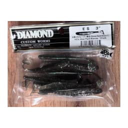 Мягкие приманки DIAMOND CUSTOM WORMS E S 3" #416: Silver Flash Minnow - 10 tails — улучшенное фото