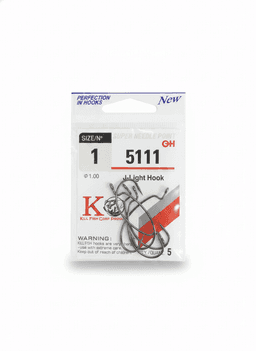 Крючки 5111 SIZE 1/1 J-Light Hook (5 шт) — улучшенное фото