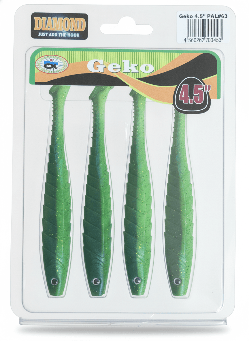 Мягкие приманки DIAMOND JUST ADD THE HOOK Geko 4.5" PAL#63 (4 шт) — улучшенное фото