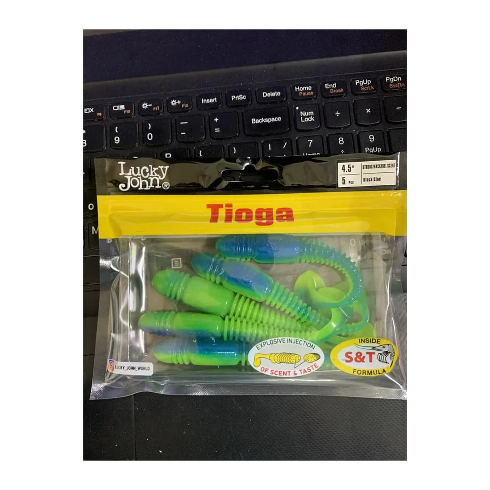 Мягкие приманки Lucky John TIOGA 4.5 Color: Black Blue (5 pcs) 140185-T50 — улучшенное фото
