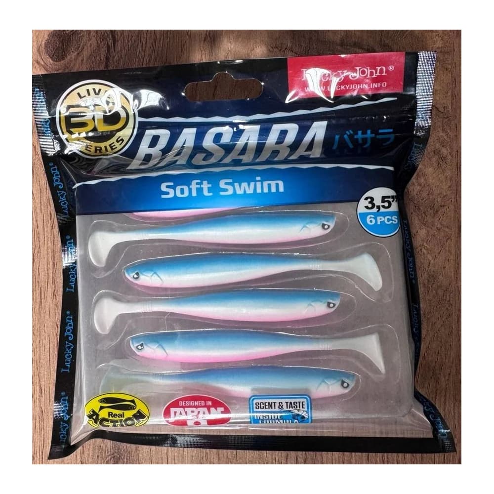 Мягкие приманки Lucky John BASARA Soft Swim 3,5" (6pcs) 140403-PG05 — улучшенное фото