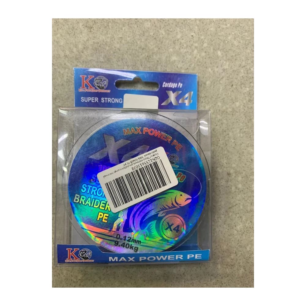 Шнур плетенный MAX POWER PEx4 0.12mm 100m — улучшенное фото