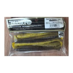 Мягкие приманки DIAMOND CUSTOM WORMS Swing Impact 5.0" EA#07: Watermelon PP/Yellow PP - 5 tails — улучшенное фото