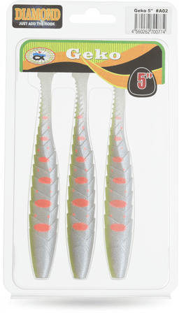 Мягкие приманки DIAMOND JUST ADD THE HOOK Geko 5" #A02 — улучшенное фото