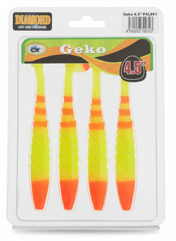 Мягкие приманки DIAMOND JUST ADD THE HOOK Geko 4.5" PAL#61 (4 шт) — улучшенное фото