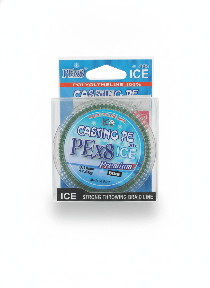 Плетенка Casting -30 PEx8 ICE 0,08mm 9kg 50m — улучшенное фото