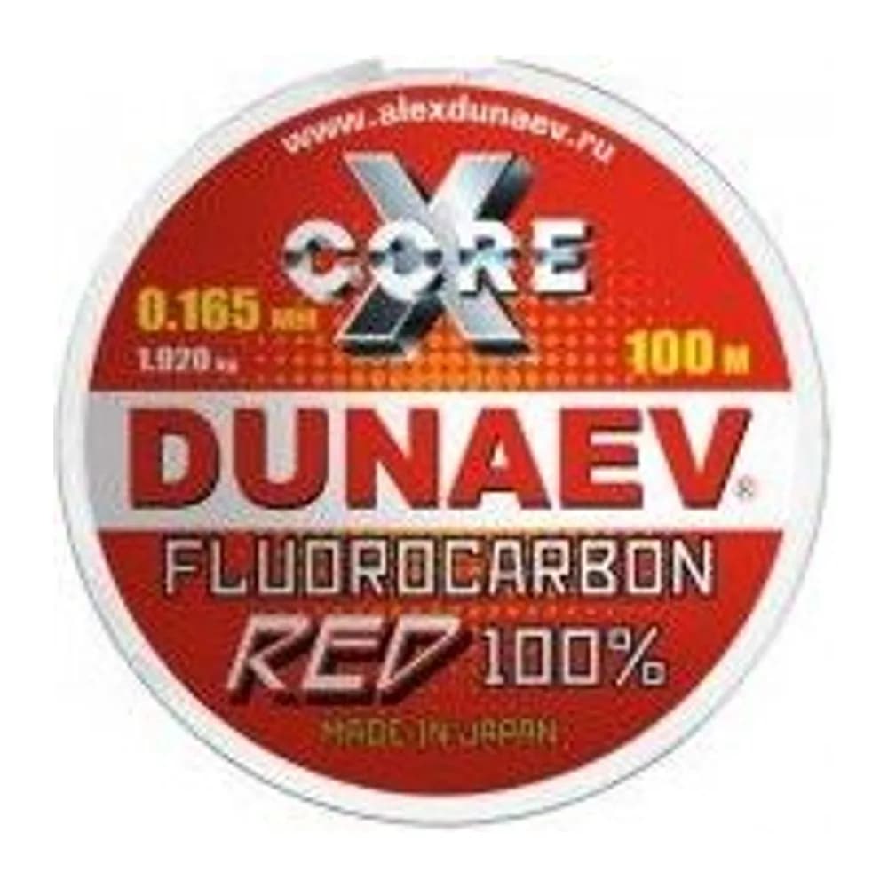 ЛЕСКА DUNAEV FLUOROCARBON RED 0.165ММ 100М — улучшенное фото