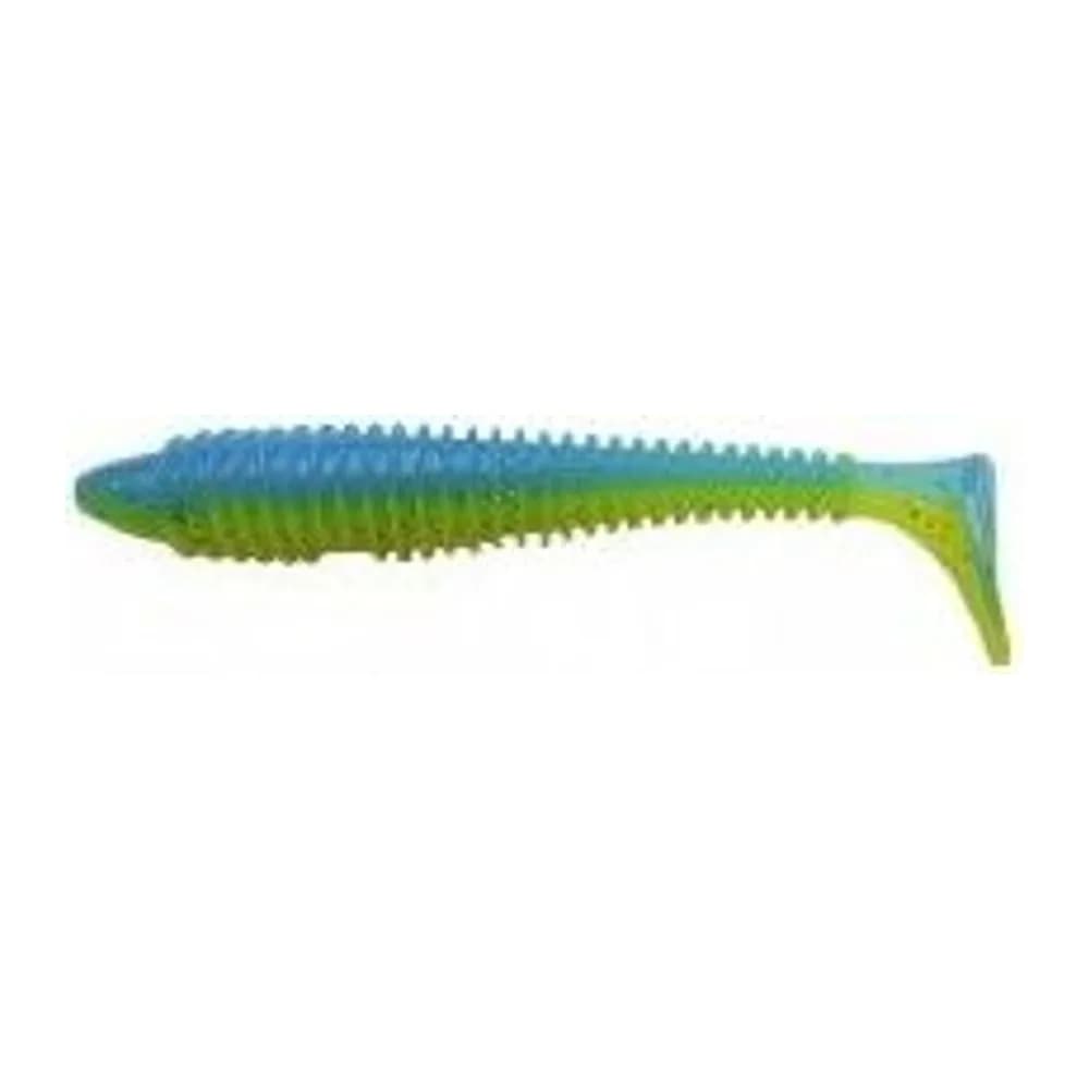 СИЛИКОНОВАЯ ПРИМАНКА RIBBED WORM FAT 7.8 20СМ.#022 SUMMER DAY (UV) (1 ШТ) — улучшенное фото