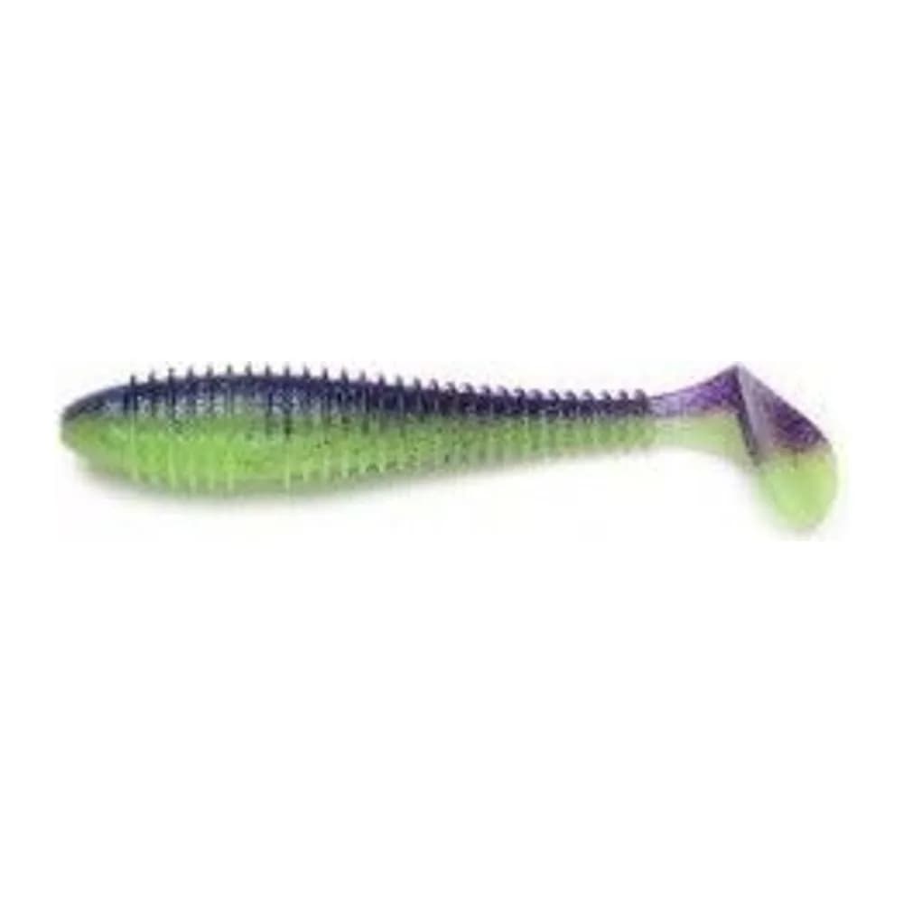 СИЛИКОНОВАЯ ПРИМАНКА RIBBED WORM FAT 7.8 20СМ.#029 SLIVA LIME (UV) (1 ШТ) — улучшенное фото