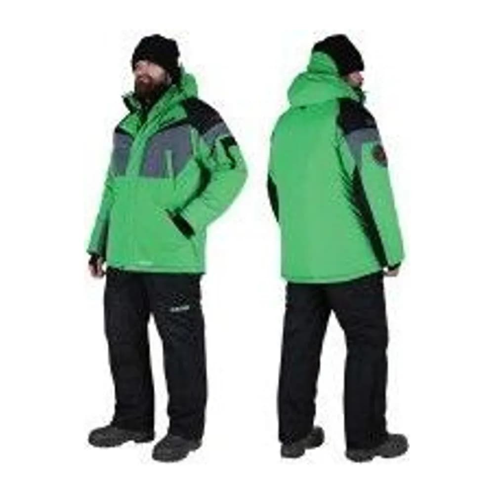 КОСТЮМ ЗИМНИЙ ALASKAN DAKOTA ЗЕЛЕНЫЙ/ЧЕРНЫЙ 2XL (КУРТКА+ПОЛУКОМБИНЕЗОН) — улучшенное фото