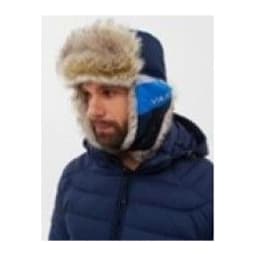 ШАПКА УШАНКА ЗИМНЯЯ YAKUTIA ЦВЕТ ТЁМНО-СИНИЙ ТКАНЬ GALAXY BREATHABLE МЕХ ВОЛК (РАЗМЕР 58-60) — улучшенное фото