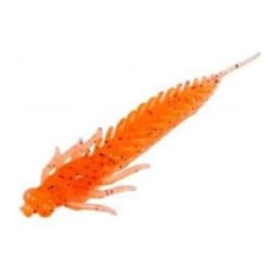 ПРИМАНКА ZUB-LARVA 80ММ(3,2)-5ШТ, (ЦВЕТ 250) МОРКОВНЫЙ С БЛЕСТКАМИ — улучшенное фото