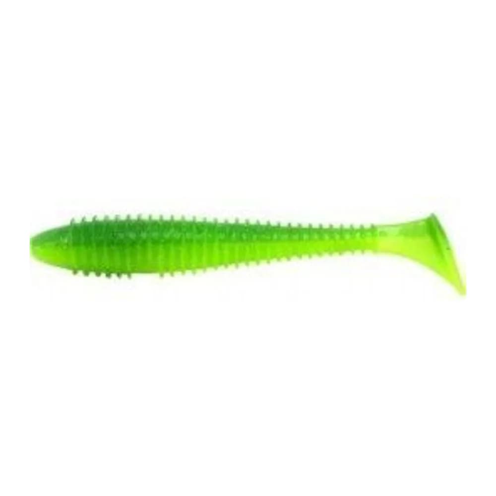 ПРИМАНКА СИЛИКОНОВАЯ KEITECH SWING IMPACT 4.5 #424 LIME CHARTREUSE — улучшенное фото