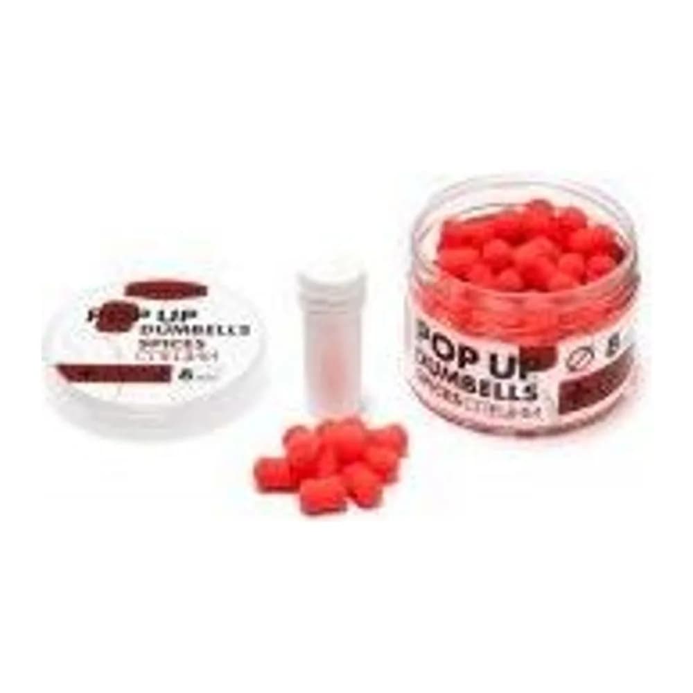 ПЛАВАЮЩИЕ БОЙЛЫ-DUMBELLS+DIPS СО ВКУСОМ И АРОМАТОМ СПЕЦИЙ 8ММ 60Г. БАНКА — улучшенное фото
