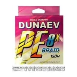 ШНУР DUNAEV BRAID PE X8 150M 0.08ММ — улучшенное фото