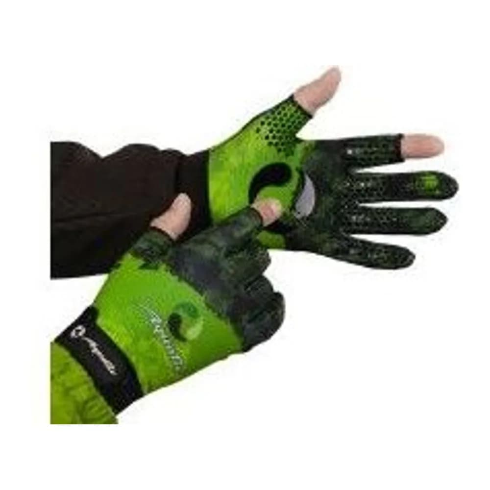 ПЕРЧАТКИ ДЕМИСЕЗОННЫЕ С ФЛИСОМ ПЧ-11 (ЦВЕТ - CAMO LIME KHAKI, РАЗМЕР L, ФИРМЕННАЯ ПЕЧАТЬ AQUATIC) — улучшенное фото