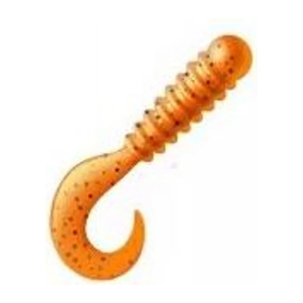 ПРИМАНКА ZUB-TWIST-NANO 30ММ(1,2)-15ШТ, (ЦВЕТ 250) МОРКОВНЫЙ С БЛЕСТКАМИ — улучшенное фото