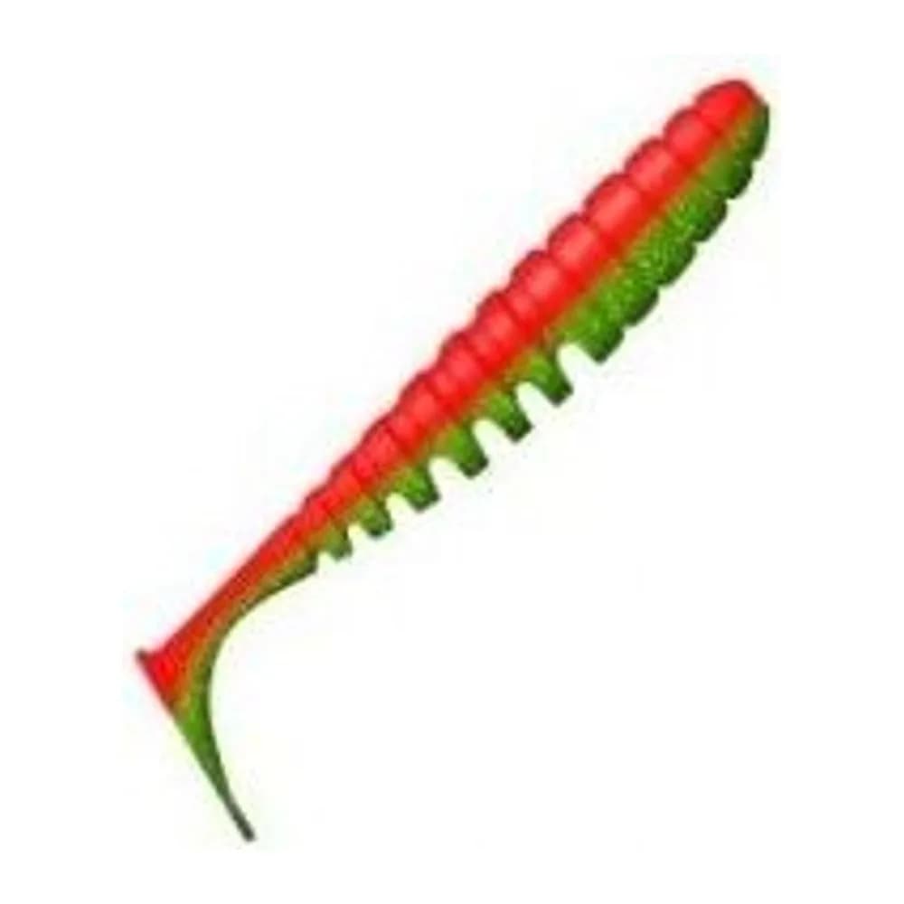 ПРИМАНКА ZUB-SHAD 90ММ(3,5)-5ШТ, (ЦВЕТ 035) КРАСНЫЙ ВЕРХ-ЗЕЛЕНЫЙ НИЗ — улучшенное фото