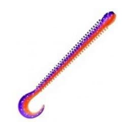 ПРИМАНКА ZUB-WORM-ZANDER 108ММ(4,3)-5ШТ, (ЦВЕТ 021) ФИОЛЕТОВЫЙ ВЕРХ -КРАСНЫЙ НИЗ — улучшенное фото