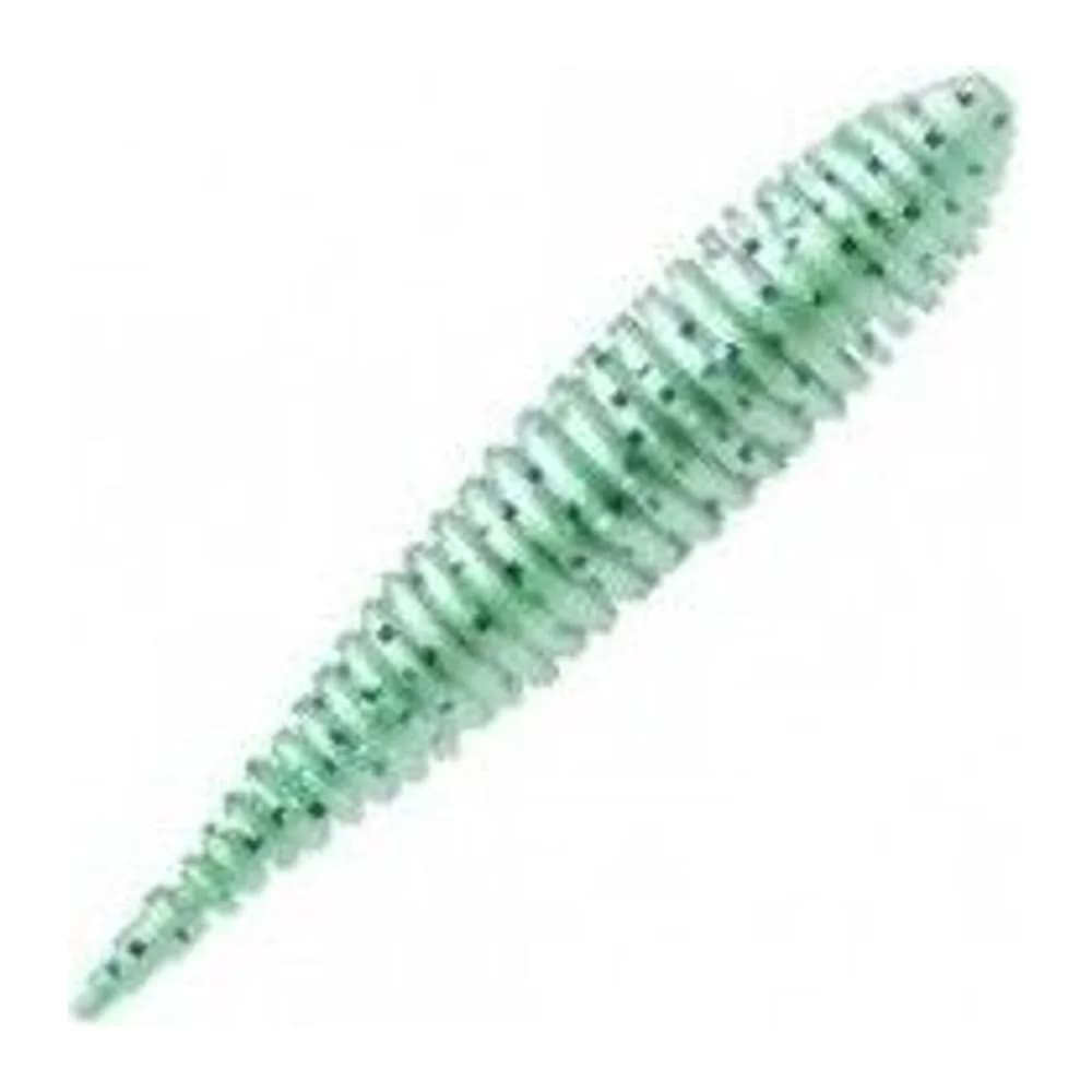 ПРИМАНКА ZUB-MAGGOT SLIM 40ММ(1,5)-12ШТ, (ЦВЕТ 505) ЗЕЛЕНЫЙ С БЛЕСТКАМИ — улучшенное фото