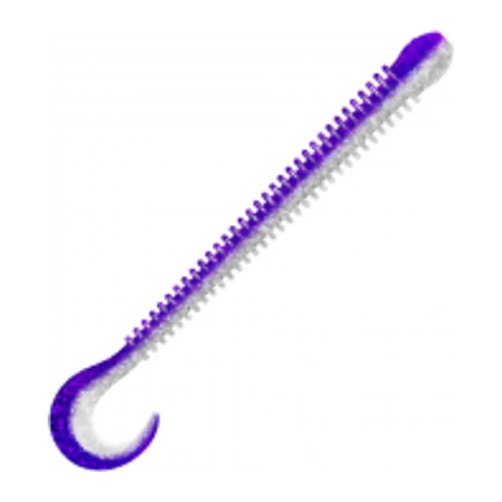 ПРИМАНКА ZUB-WORM-ZANDER 108ММ(4,3)-5ШТ, (ЦВЕТ 036) ФИОЛЕТОВЫЙ ВЕРХ-НАТУРАЛ НИЗ — улучшенное фото
