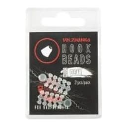 СТОПОР ДЛЯ РАЗМЕЩЕНИЯ НА КРЮЧКЕ VOLZHANKA HOOK BEADS ЦВЕТ CLEAR (2ШТ/УП) — улучшенное фото