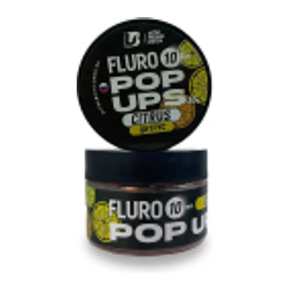 БОЙЛЫ НАСАДОЧНЫЕ ПЛАВАЮЩИЕ ULTRABAITS FLURO POP UPS (ЦИТРУС) 14 ММ, 30 Г — улучшенное фото