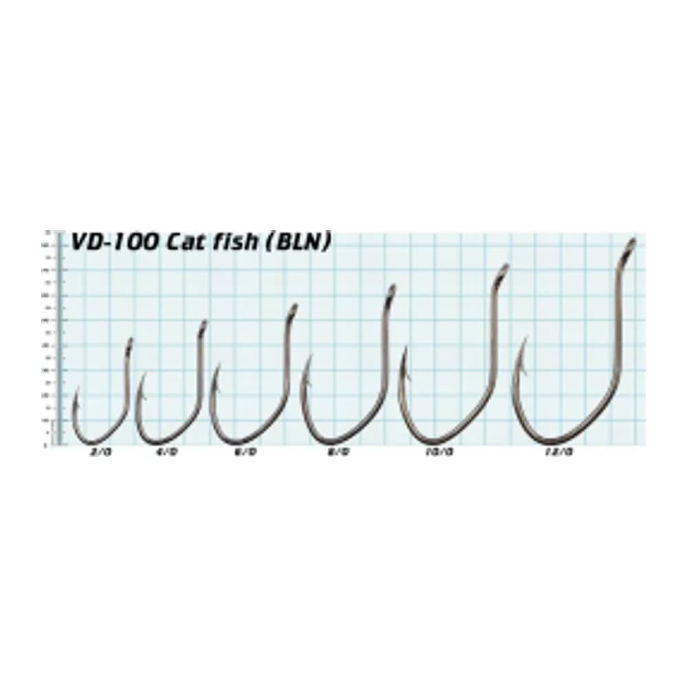 КРЮЧКИ VD-100 CATFISH (BLN) № 8/0, 2 ШТ/УП — улучшенное фото