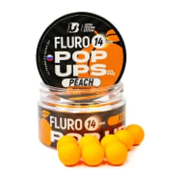 БОЙЛЫ НАСАДОЧНЫЕ ПЛАВАЮЩИЕ ULTRABAITS FLURO POP UPS (ПЕРСИК) 14 ММ, 30 Г — улучшенное фото