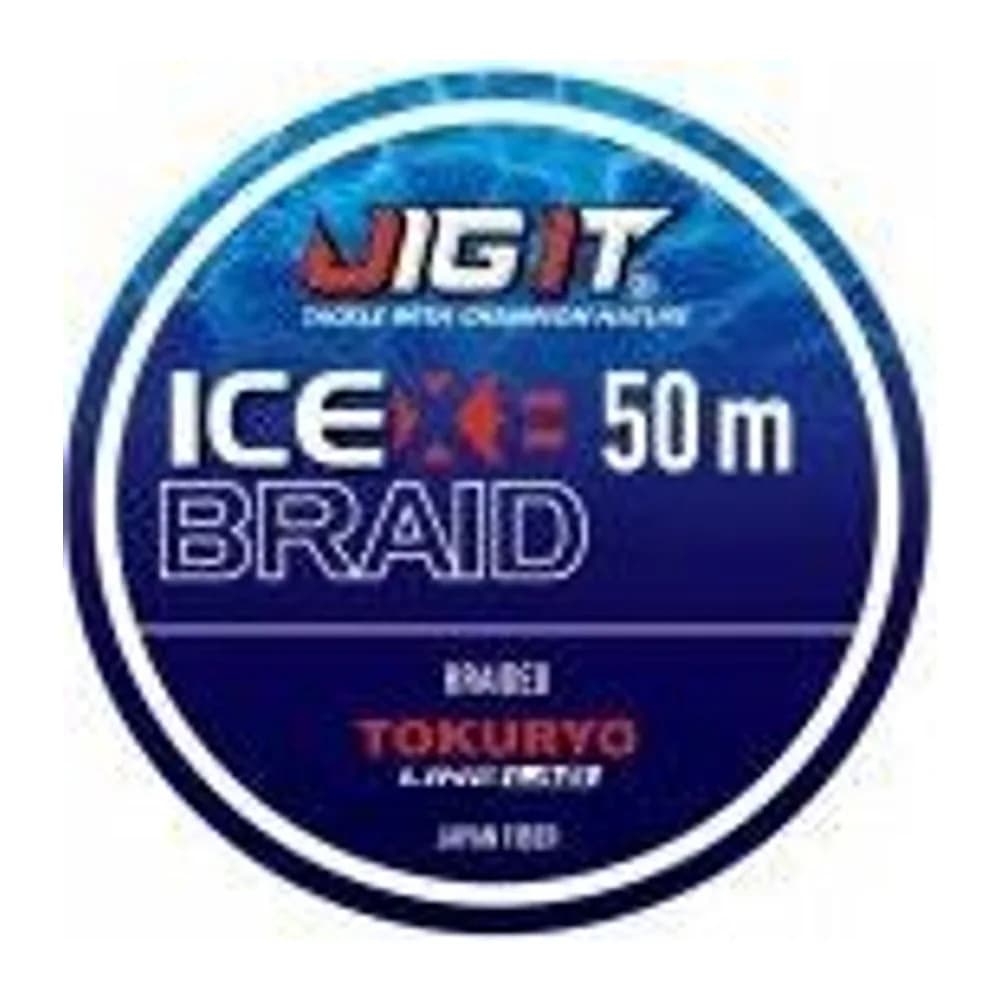 ПЛЕТЁНЫЙ ШНУР JIG IT X TOKURYO ICE BRAID X8 BLUE 0.8 (0.10ММ) PE 50M — улучшенное фото