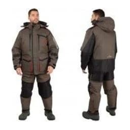 КОСТЮМ ЗИМНИЙ ПОПЛАВОК SIBERIA FLOATING ТКАНЬ BREATHABLE ЦВЕТ ХАКИ/ЧЕРНЫЙ (РАЗМЕР: 60-62, РОСТ: 188) — улучшенное фото