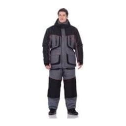 КОСТЮМ ЗИМНИЙ SIBERIA LUX ТКАНЬ BREATHABLE ЦВЕТ СЕРЫЙ/ЧЕРНЫЙ (РАЗМЕР: 64-66, РОСТ: 182-188) — улучшенное фото