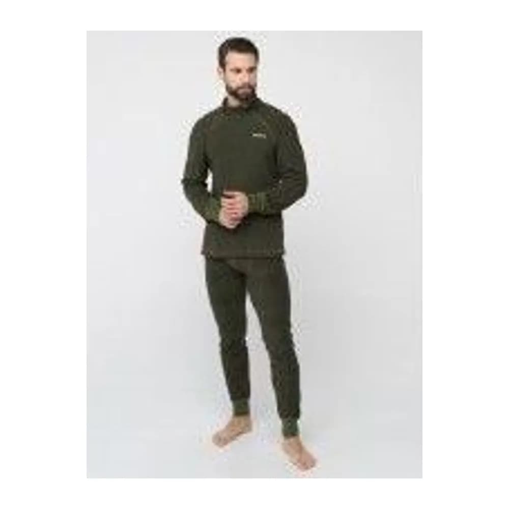ТЕРМОБЕЛЬЕ THERMOLINE ZIP ТКАНЬ ФЛИС ЦВЕТ ХАКИ (РАЗМЕР: 56-58 (2XL), РОСТ: 182-188) — улучшенное фото
