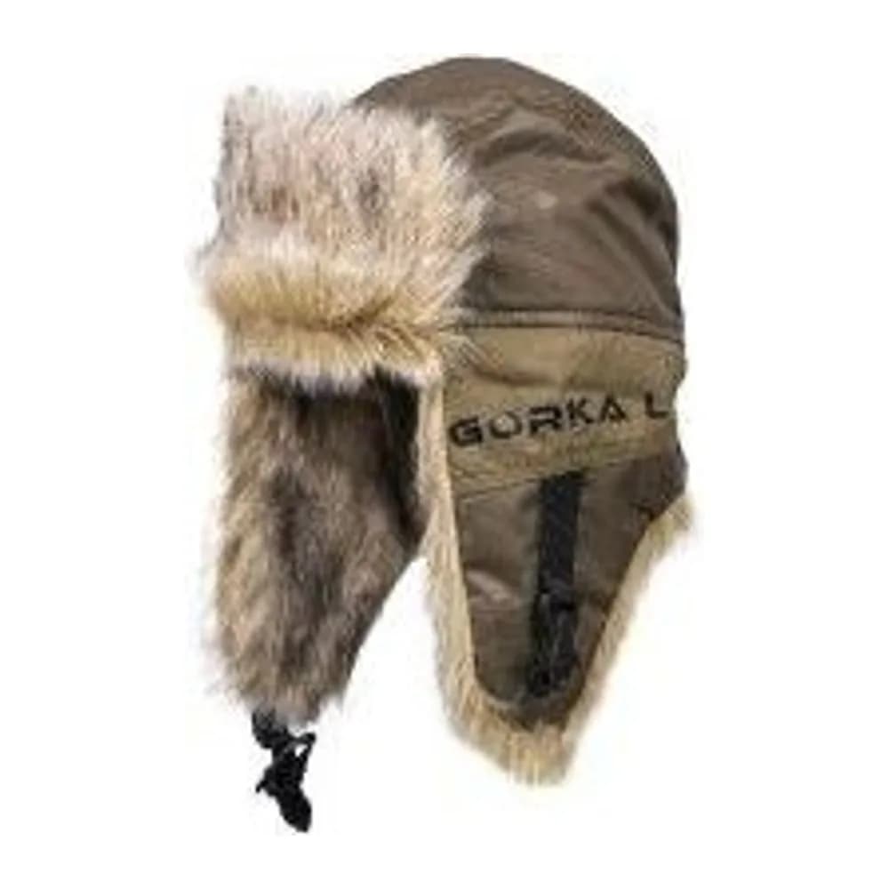 ШАПКА УШАНКА ЗИМНЯЯ ГОРКА-ЛЮКС ТКАНЬ BREATHABLE CAMO ЦВЕТ ХАКИ (РАЗМЕР 56-58) — улучшенное фото