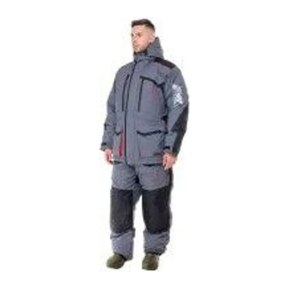 КОСТЮМ ЗИМНИЙ SIBERIA ЦВЕТ СЕРЫЙ/ЧЕРНЫЙ ТКАНЬ BREATHABLE (РАЗМЕР: 52-54, РОСТ: 170-176) — улучшенное фото