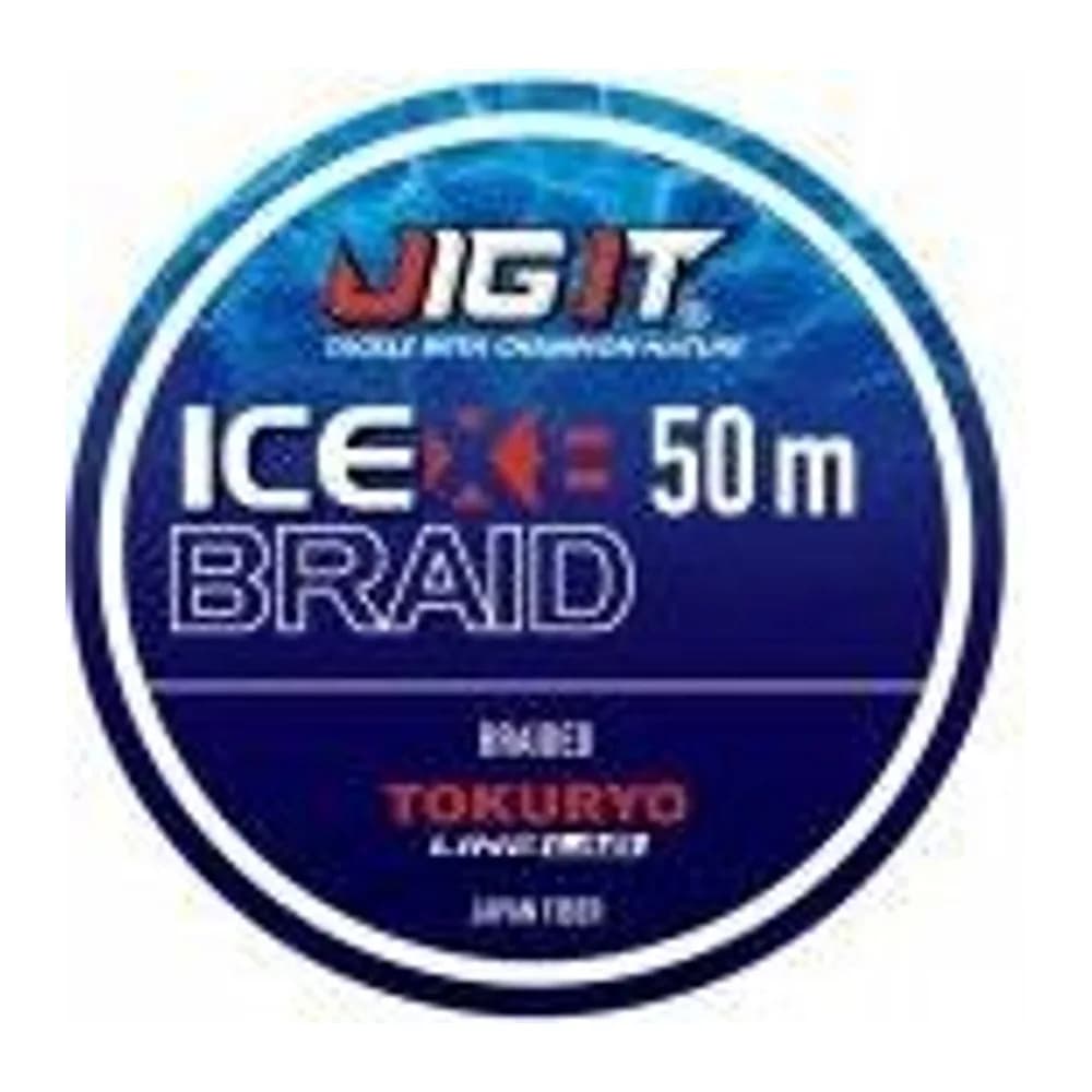 ПЛЕТЁНЫЙ ШНУР JIG IT X TOKURYO ICE BRAID X8 BLUE 2.0 (0.20ММ) PE 50M — улучшенное фото
