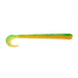 ПРИМАНКА ZUB-WORM-ZANDER 135ММ(5,3)-5ШТ, (ЦВЕТ 022) ЗЕЛЕНО-ОРАНЖЕВЫЙ — улучшенное фото