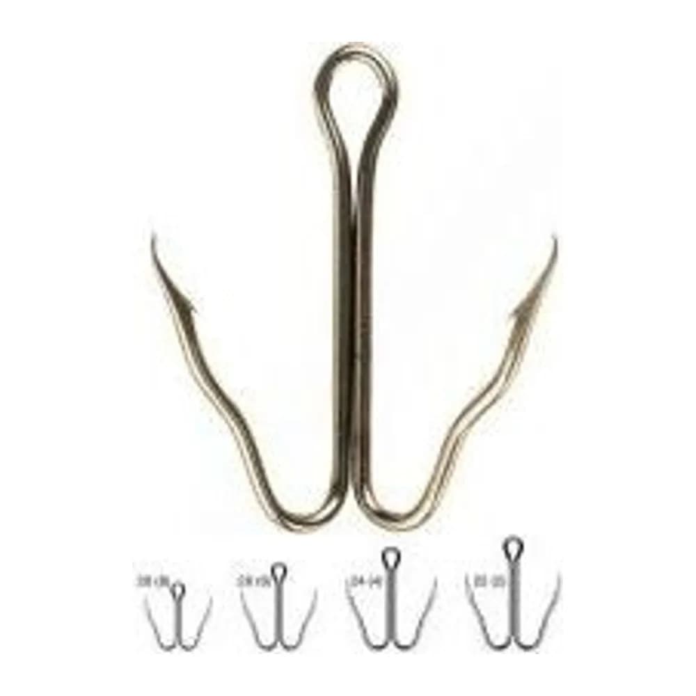КРЮЧКИ ДВОЙНИК VD-086 (BN) DOUBLE PARROT BEAK №2, 25 ШТ/УП — улучшенное фото