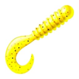 ПРИМАНКА ZUB-TWIST-NANO 30ММ(1,2)-15ШТ, (ЦВЕТ 310) ЖЕЛТЫЙ С БЛЕСТКАМИ — улучшенное фото
