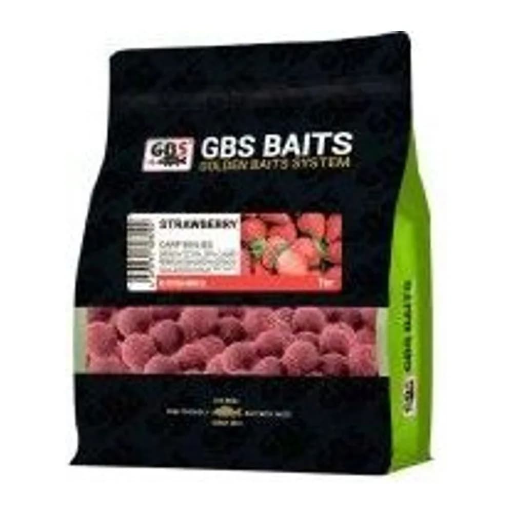 GBS БОЙЛЫ “STRAWBERRY” (КЛУБНИКА) (1 КГ, 20 ММ, ПАЧКА) — улучшенное фото