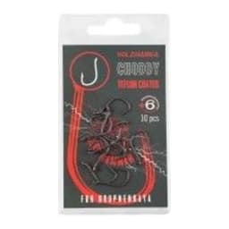 КРЮЧОК КАРПОВЫЙ VOLZHANKA CHODDY TEFLON №6 (10 ШТУК) — улучшенное фото