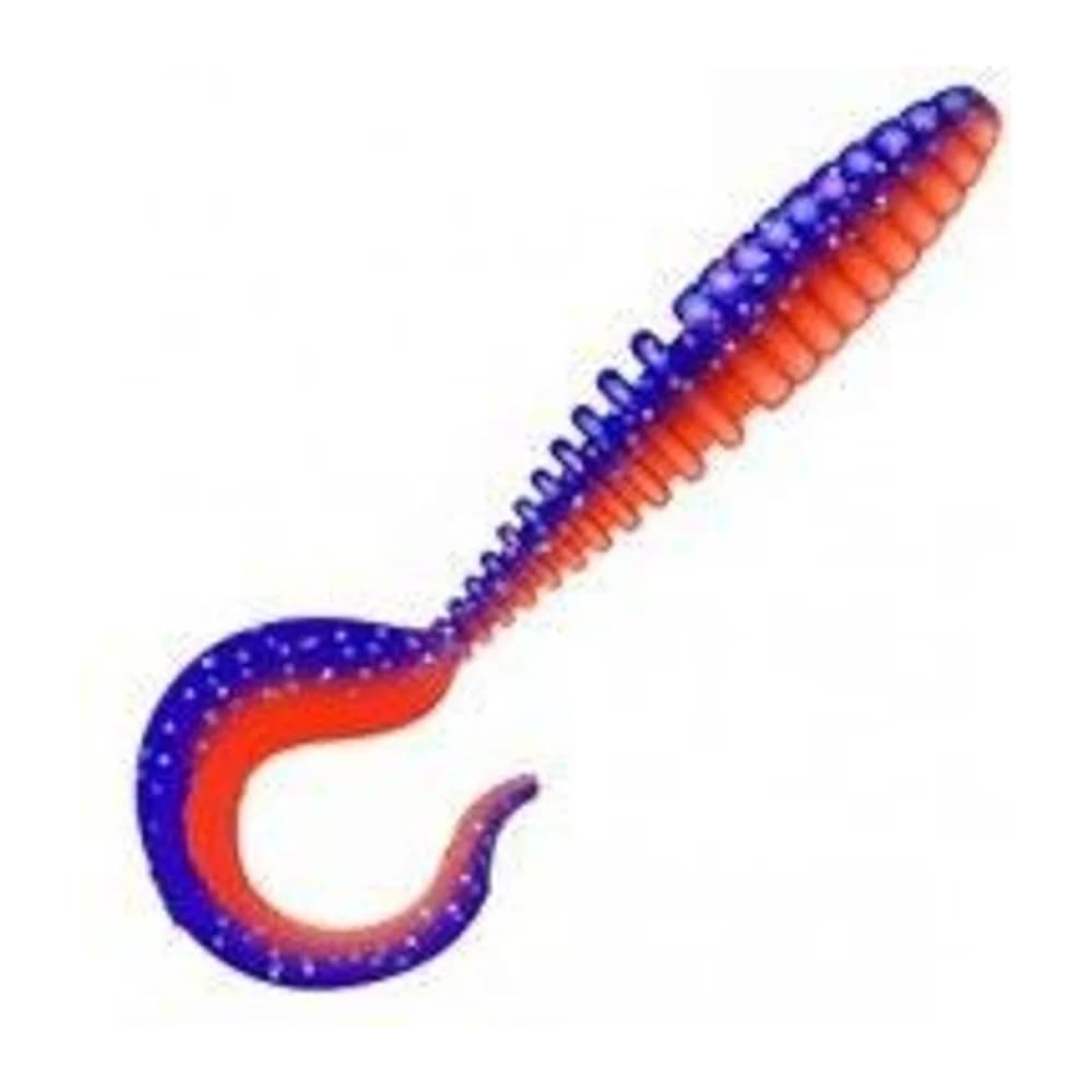 ПРИМАНКА ZUB-TWIST 90ММ(3,5)-5ШТ, (ЦВЕТ 021) ФИОЛЕТОВЫЙ ВЕРХ -КРАСНЫЙ НИЗ — улучшенное фото