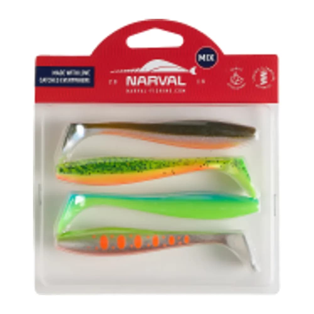 МЯГКИЕ ПРИМАНКИ NARVAL FISHING CHOPPY TAIL 12CM MIX #M08 — улучшенное фото
