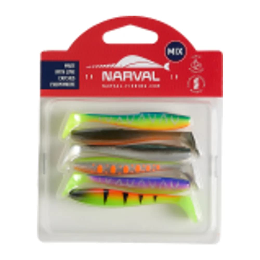 МЯГКИЕ ПРИМАНКИ NARVAL FISHING CHOPPY TAIL 8CM MIX #M02 — улучшенное фото