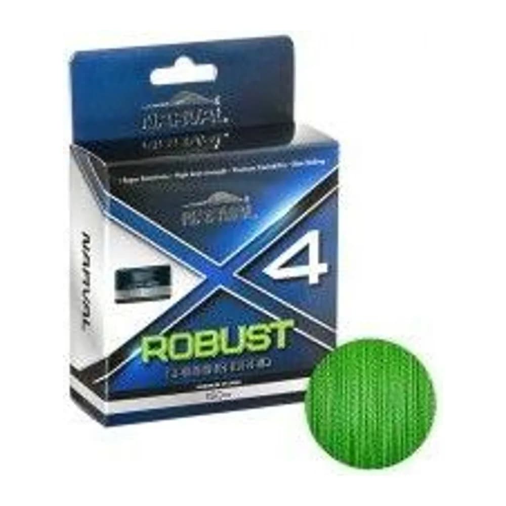 ШНУР NARVAL FISHING ROBUST X4 PE 150M (FLUORO GREEN) #1.2/0.185MM 9.07KG/20LB — улучшенное фото
