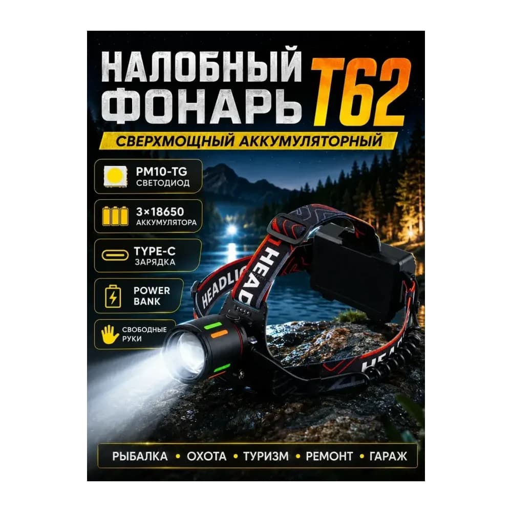 Фонарь налобный — улучшенное фото