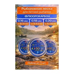 Свияга Леска рыболовная набор Skyline16,18,20 — улучшенное фото
