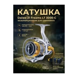 Катушка для рыбалки Daiwa 3000-С универсальная — улучшенное фото