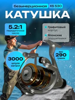 Безынерционная катушка для ловли на спиннинг фидер